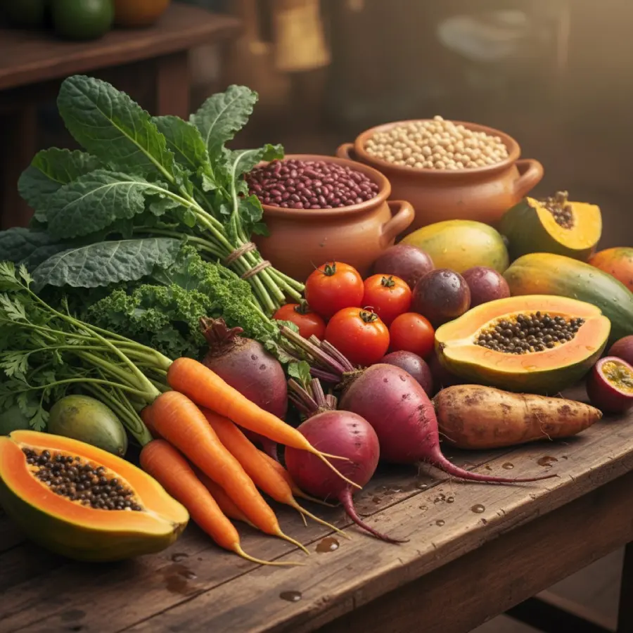 Couve, limão e ingredientes do suco verde